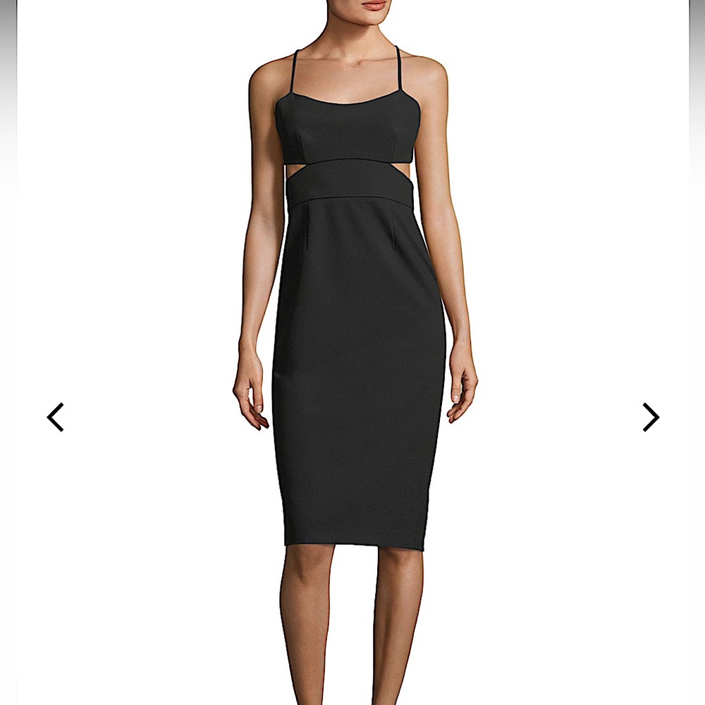 JILL JILL STUART CutOut MIDI Dress BURGUNDY